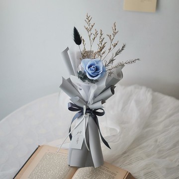 【艸弄Garden Lane Floral】寧靜灰藍/情人節花束/告白花束