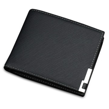 AmaZing 時尚商務鐵角斜紋加厚男用短夾 (3色任選)