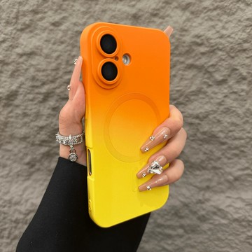 【現貨】漸變液態 硅胶磁吸 防摔殼 用於iPhone16 15 Pro Max 14 13 12 11 手機殼 耐摔防震