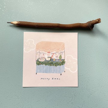 一起去市集-聖誕卡