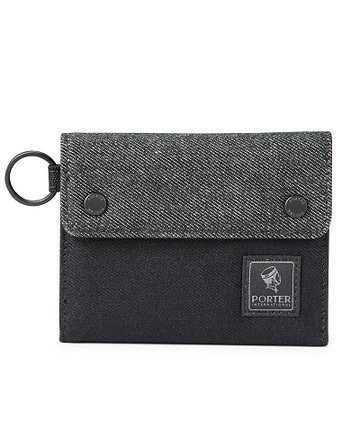 【PORTER INTERNATIONAL】 PATCH WORK 三折零錢短夾 11730-06201(黑色)