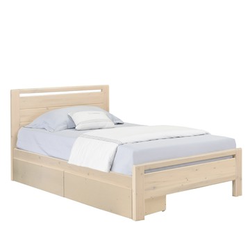 Homelike 喜家居單人3.5尺附抽屜床組(2269) 實木