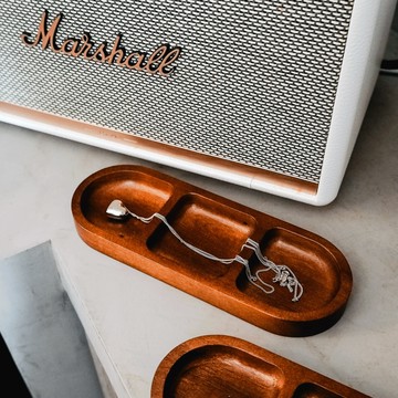 #新年開運 本月新品 【UD LAB】多功能收納三格實木盤 CB-H02022