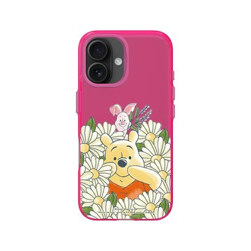 iPhone 16 Clear 粉漾桃 - 迪士尼-小熊維尼 Disney Winnie The Pooh - 小豬和維尼