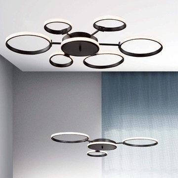 LED 現代簡約線條吸頂燈（台灣製造） 05-10741、10742