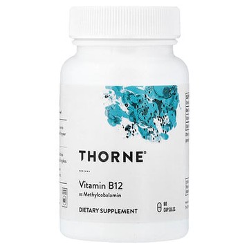Thorne, 維生素 B12（甲鈷胺），60 粒膠囊（每粒膠囊 1 毫克）