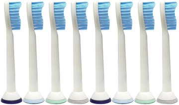 【日本代購】HX6054 Sonicare 敏感 刷頭 飛利浦 Sonic護理用 替換刷頭 國際品質標準STMC認證-8支裝