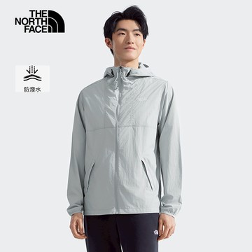 男款灰色DWR防潑水連帽外套｜8EZYA0M