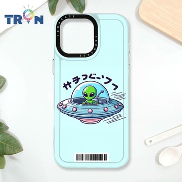 TRON IPhone 16 Pro Max ET飛碟外星人系列 防摔太空載具殼 透黑 軟硬 手機殼