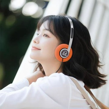 頭戴式藍牙耳機復古美拉德街拍穿搭帶麥小巧輕便舒適性電腦耳機