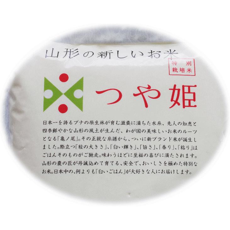 ★新米　2023年山形県産つや姫（特別栽培米）玄米10キロ  石抜き済