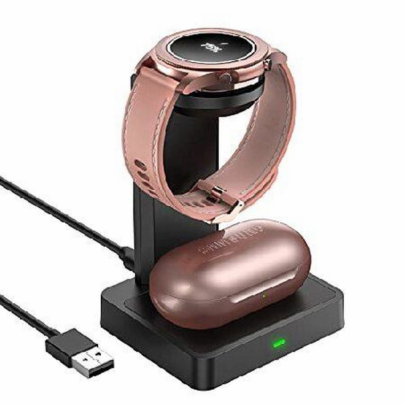 直販新作 ワイヤレス充電器 置くだけ 3in1 QI急速 Android Samsung Galaxy Watch 4/3/2/active2スタンド  Buds/Buds Live無線充電器 スマホ・タブレット・モバイル通信