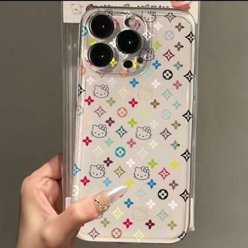 滿屏多彩kt適用蘋果17/16pro手機殼iPhone15防摔13/12/11精孔x78p