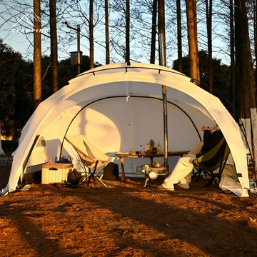 免運 可開票 半球形帳篷戶外露營輕量化穹頂庇護所涂硅防風防雨野營裝備遮陽棚 快速出貨