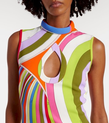 Pucci Iride cutout crêpe minidress
