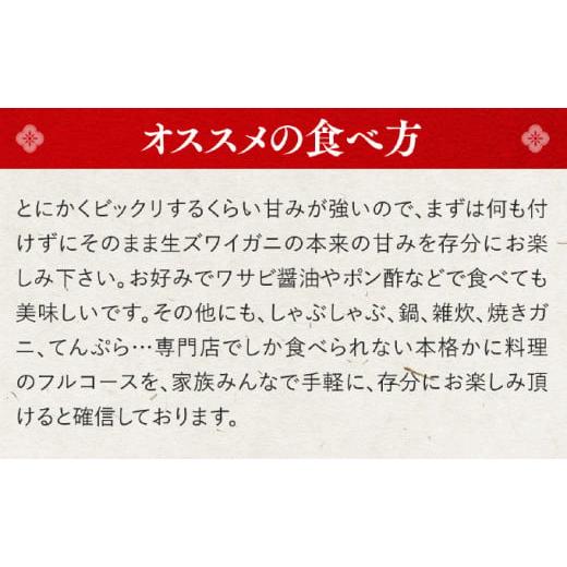 ふるさと納税 福井県 敦賀市 《2024年3月発送》生ずわい蟹 総重量500g 太脚棒ポーション（殻剥き）※解凍後400g　[024-c021]【甲羅組 かに カニ …