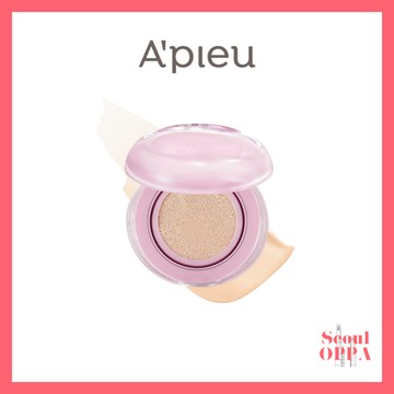 [A'pieu] 水潤鎖定舒適薄紗氣墊 15g Apieu 粉底液妝前乳化妝遮瑕防曬彩妝 Waterlock Veil