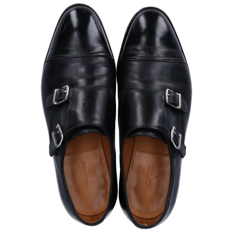 JOHN LOBB ジョンロブ WILLIAM ウィリアム 9795ラスト カーフ ダブルモンクストラップシューズ 5 1/2EE ブラック メンズ  | LINEショッピング