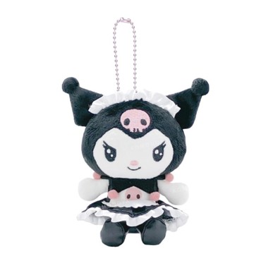 小禮堂 【限購排單不保單】Sanrio 三麗鷗 酷洛米 絨毛玩偶吊飾 (黑帽黑白女僕 變裝50週年)