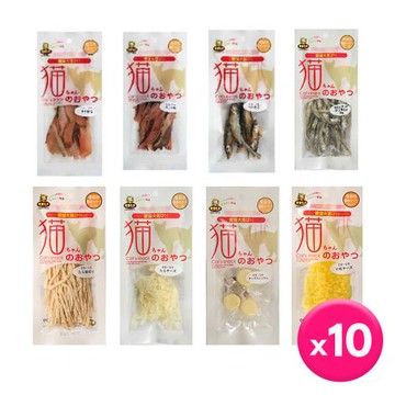 日本MU-貓零食8~20g x10包(鱈魚起司/起司球/起司粒/沙丁魚/鮪魚片)