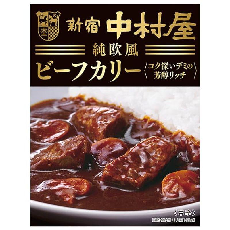 中村屋 純欧風ビーフカリー コク深いデミの芳醇リッチ 180g×5箱入×(2ケース)