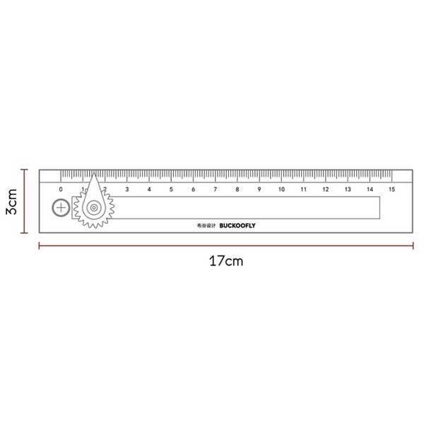 コンパス定規 コンパス 定規 15cm 描画ツール 文房具 円形 図形 数字 記号 銀行 建築 マルチ定規 お絵かき 学校用品 学