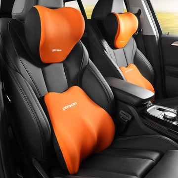 迪索倫夏季用腰靠汽車頭枕靠墊車用靠枕車內靠背駕駛座椅護腰託車載頭枕