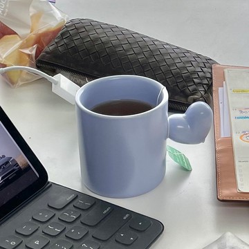 Stan&Co手工咖啡杯250ml 愛心陶瓷馬克杯 情侶對杯