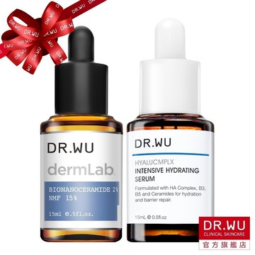 DR.WU 最強保濕雙星組(神經醯胺+玻尿酸)