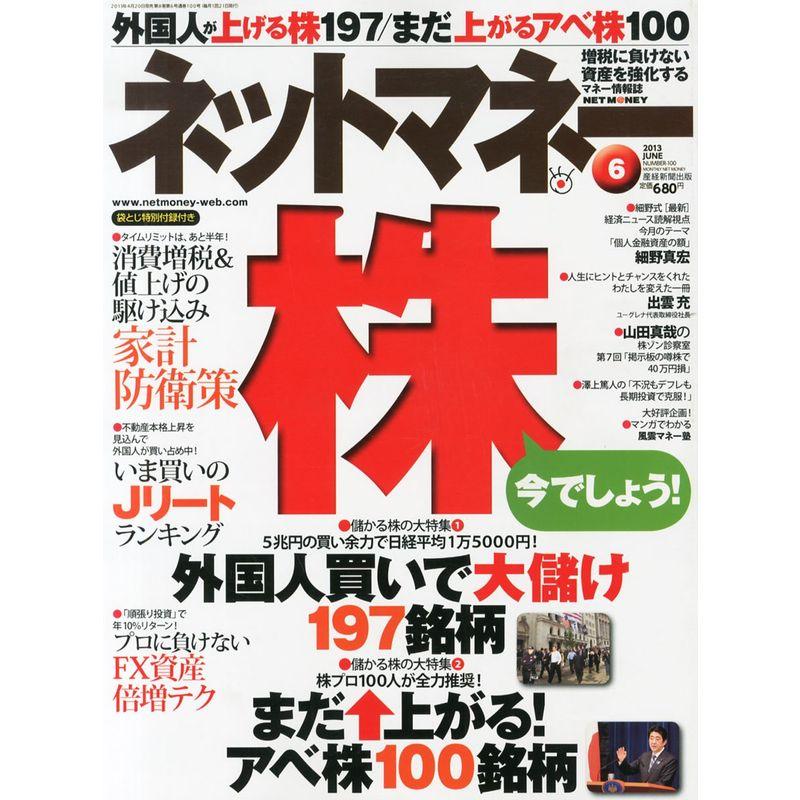 ネットマネー 2013年 06月号 雑誌