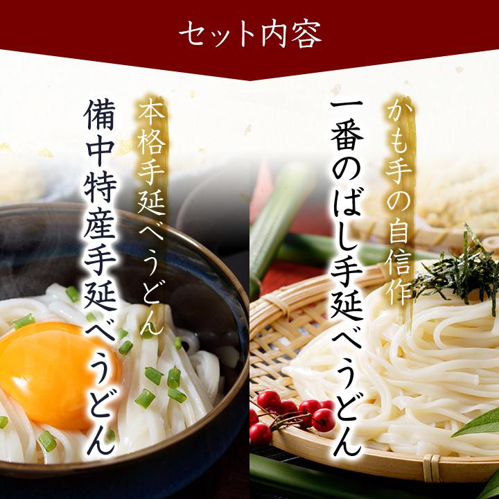 手延べうどん 手延べうどん 食べ比べセット 300g×2種 半生麺 かも川 かも手の麺 かも手うどん