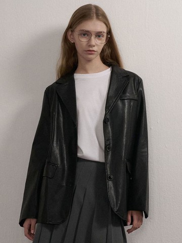Boy Fit Tailored Lightweight Blazer [Black]