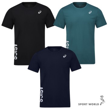 Asics 亞瑟士 短袖上衣 男裝 排汗 黑/綠/深藍【運動世界】2011D407-001/2011D407-300/2011D407-400