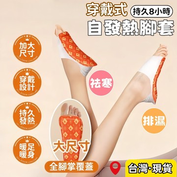 台灣出貨🌈穿戴式全腳掌暖足貼 艾草足貼 暖足貼 祛濕貼 自發熱腳套 發熱鞋墊 發熱襪子 祛寒排濕 暖足襪套 蒸汽足貼