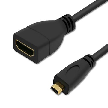 MAX+ Micro HDMI(公) to HDMI(母)高清影音延長線