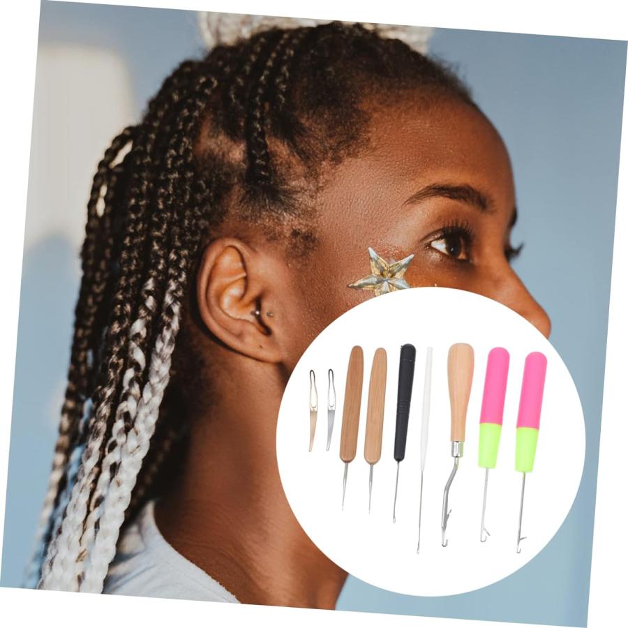 EXCEART Set Dreadlocks Braid Hair Braiding Tool Hair Set Knit Set Hair Weaving Crochet Dreadlock Crochet Hooks Tools Hair Braiding Accessory Brai