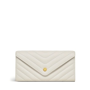 Radley London Womens Leather Rowe Avenue Large Flapover Matinee - White