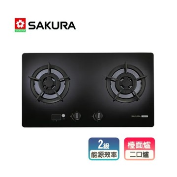 【SAKURA 櫻花】二口小面板智控易清檯面爐(G2527GB 原廠保固原廠基本安裝)