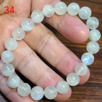 藍月光石 月光石 手鍊 手環 手珠 9mm 天然 ❤水晶玉石特賣#C433-12