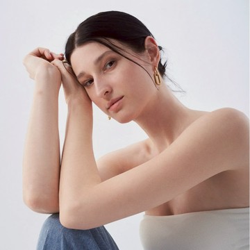 【ᴛᴏs】Chemistry Earrings 兩種戴法 心有所屬扣環耳環