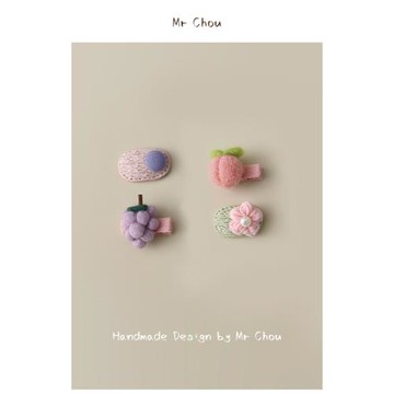 嬰兒胎毛發飾不傷發可愛包布發夾寶寶BB夾嬰幼兒發卡女童夾子頭飾