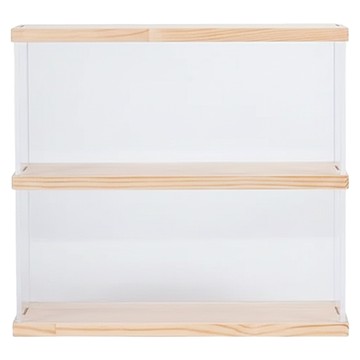 香水化妝品收納盒 雙層 疊加設計 防塵防髒 通透展示  1個