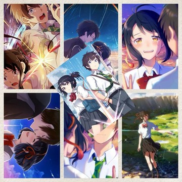 暢銷熱賣🎁您的名字 君の名は 海報 新海誠動畫電影 珍藏限定 日本動漫周邊 房間牆面裝飾 牆貼追星愛豆周邊 臥室房間牆