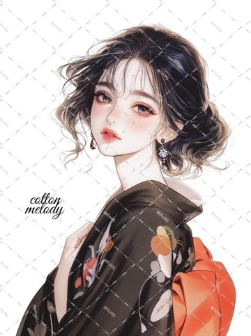 original sticker no.2146 人物貼紙 原創貼紙 原創人物貼紙 裝飾貼紙 cotton melody