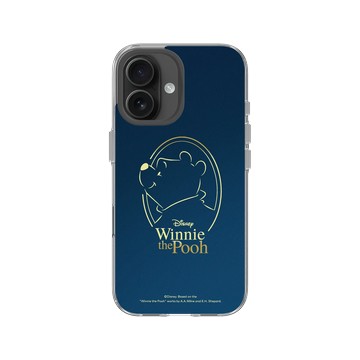 iPhone 16 Clear Case（相機按鈕） 透明 - 迪士尼-小熊維尼 Disney Winnie The Pooh - 時尚線條款