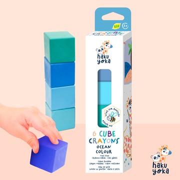 Haku Yoka - 方塊蠟筆-海洋 6 色