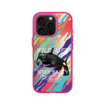 iPhone 16 Pro Clear 粉漾桃 - KID - 潛水鯊魚