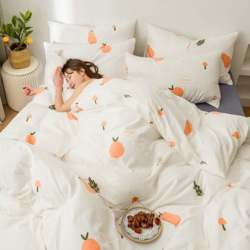 ins小清新四件套全棉純棉床單人被套宿舍被子被罩床上用品4三件套