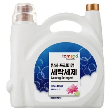 Tamsaa 洗衣精 5.5L 蓮花香味 天然植物成分 濃縮2倍  1桶
