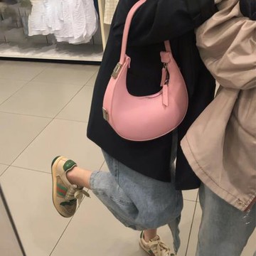 小眾設計包包女2023新款韓版簡約高級感腋下半月包單肩手提月牙包